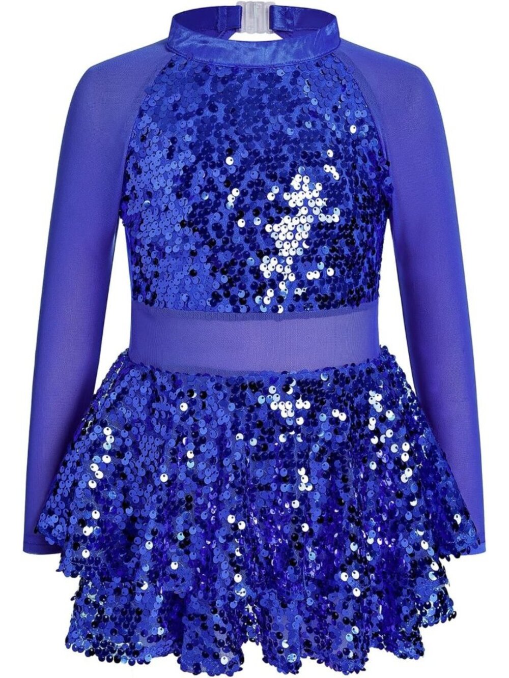 Sparkly 2PCS Hip Hop Jazz Dance Outfits for Girls - Sequins, Stylish & Fun!